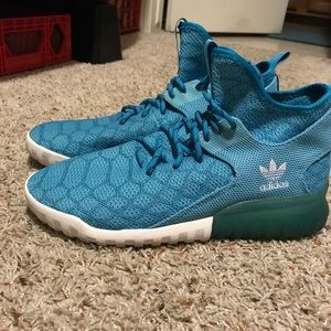 Adidas Tubular X Primeknit Aqua Colorway